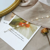 Freshwater Pearl Silver Flower Ball Bracelet for Women