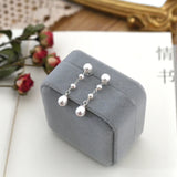 Freshwater Pearl 925 Silver Long Earrings Lady