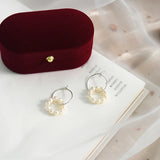 Freshwater Pearl 925 Silver Earrings Wedding Jewelry