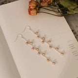 Freshwater Pearl 925 Silver Long Earrings Women Jewelry