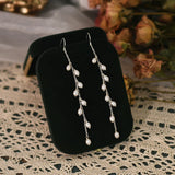 Freshwater Pearl 925 Silver Long Earrings Women Jewelry