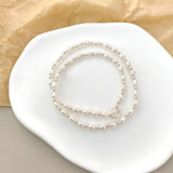 Freshwater Pearl 925 Silver Necklace for Women Party