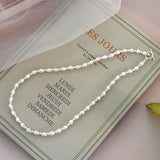 Freshwater Pearl 925 Silver Necklace for Women Party
