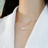 Freshwater Pearl 925 Sterling Silver Necklace for Women