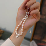 Freshwater Pearl 925 Silver Pendant Necklace for Women