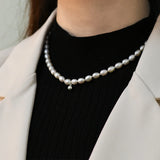 Freshwater Pearl Sterling Silver Pendant Necklace for Women