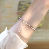 Freshwater Pearl Sterling Silver Rabbit Bracelet for Women
