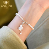 Freshwater Pearl Rabbit Pendant Bracelet Women's Jewelry