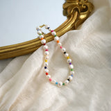 Freshwater Pearl Anklet for Women Foot Bracelet Minimalist Jewelry