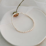 Freshwater Pearl Anklet Elastic Beach Foot Bracelet for Women