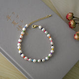 Natural Freshwater Pearl Anklet Women's Personality