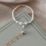 Freshwater Pearl Bell Bracelet Jewelry for Women