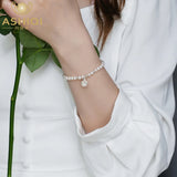 Freshwater Pearl Bracelet 925 Sterling Silver Women