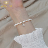 Freshwater Pearl Bracelet 925 Silver Women's Jewelry