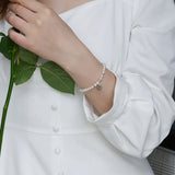 Freshwater Pearl Bracelet 925 Sterling Silver Women
