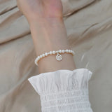 Freshwater Pearl Bracelet 925 Silver Women's Jewelry