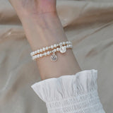 Freshwater Pearl Bracelet 925 Silver Women's Jewelry