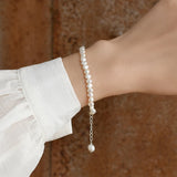 Freshwater Pearl Bracelet 925 Sterling Silver Jewelry for Women Gift