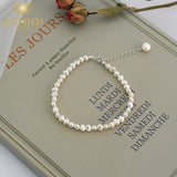 Freshwater Pearl Bracelet 925 Sterling Silver Jewelry for Women Gift