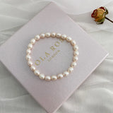 Freshwater Pearl Bracelet 925 Sterling Silver Jewelry