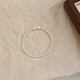 Freshwater Pearl Bracelet 925 Silver Agate Stone Women Gift