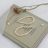 Freshwater Pearl Bracelet 925 Silver Women's