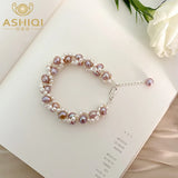 Freshwater Pearl Bracelet 925 Silver for Women Classic Gift