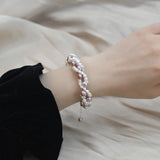 Freshwater Pearl Bracelet 925 Silver for Women Classic Gift