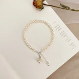 Freshwater Pearl Bracelet Kitten Claw Pendant 925 Sterling Silver