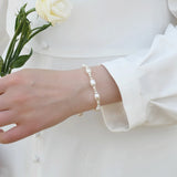 Freshwater Pearl Bracelet with 925 Sterling Silver Charm
