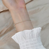 Freshwater Pearl Bracelet with 925 Silver Chain