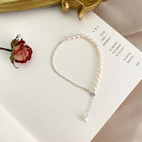 Freshwater Pearl Bracelet with 925 Silver Chain