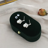 Freshwater Pearl Cat Claw Earrings 925 Silver Vintage Jewelry Women's