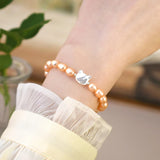 Freshwater Pearl Cat Bracelet for Women