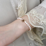 Freshwater Pearl Cat Rabbit Bracelet Elastic Jewelry Women