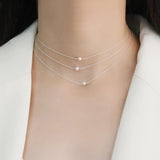 Freshwater Pearl Choker Necklace 925 Sterling Silver Jewelry