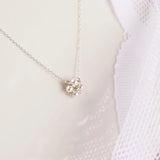 Freshwater Pearl Clover 925 Silver Choker Necklace for Women - Lucky Gift