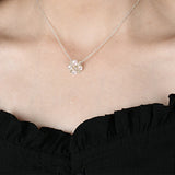 Freshwater Pearl Clover 925 Silver Choker Necklace for Women - Lucky Gift