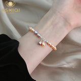 Freshwater Pearl Bracelet 925 Silver Women's Jewelry Gift