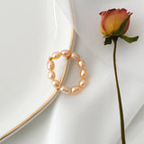 Freshwater Pearl Couple Rings 925 Silver Jewelry for Women