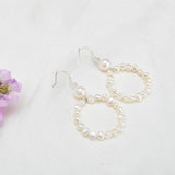 Freshwater Pearl Dangle Earrings 925 Sterling Silver Jewelry For Women