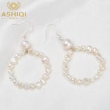 Freshwater Pearl Dangle Earrings 925 Sterling Silver Jewelry For Women