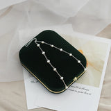 Freshwater Pearl Drop Earrings 925 Silver Tassel Long Jewelry Girls