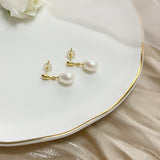 Freshwater Pearl Earrings 925 Silver Jewelry for Women