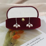 Freshwater Pearl Earrings 925 Sterling Silver Jewelry for Girls