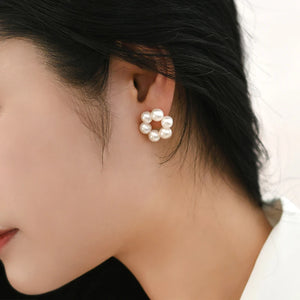 Freshwater Pearl Earrings 925 Sterling Silver Jewelry Gift for Women