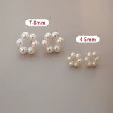 Freshwater Pearl Earrings 925 Sterling Silver Jewelry Gift for Women