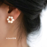 Freshwater Pearl Earrings 925 Sterling Silver Jewelry Gift for Women
