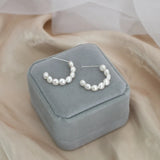Freshwater Pearl Earrings 925 Sterling Silver Women's Jewelry