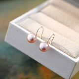 Freshwater Pearl Earrings 925 Sterling Silver Jewelry Gift